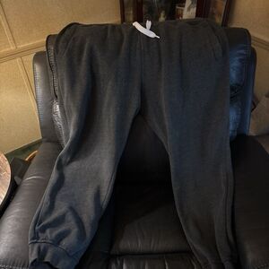 SP ACTIVE Men's Dark Gray Fleece Sweatpants 4XB Big & Tall Drawstring Pockets